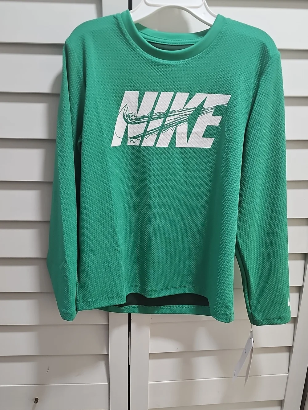 Dry-Fit Nike Teal Long Sleeve Logo